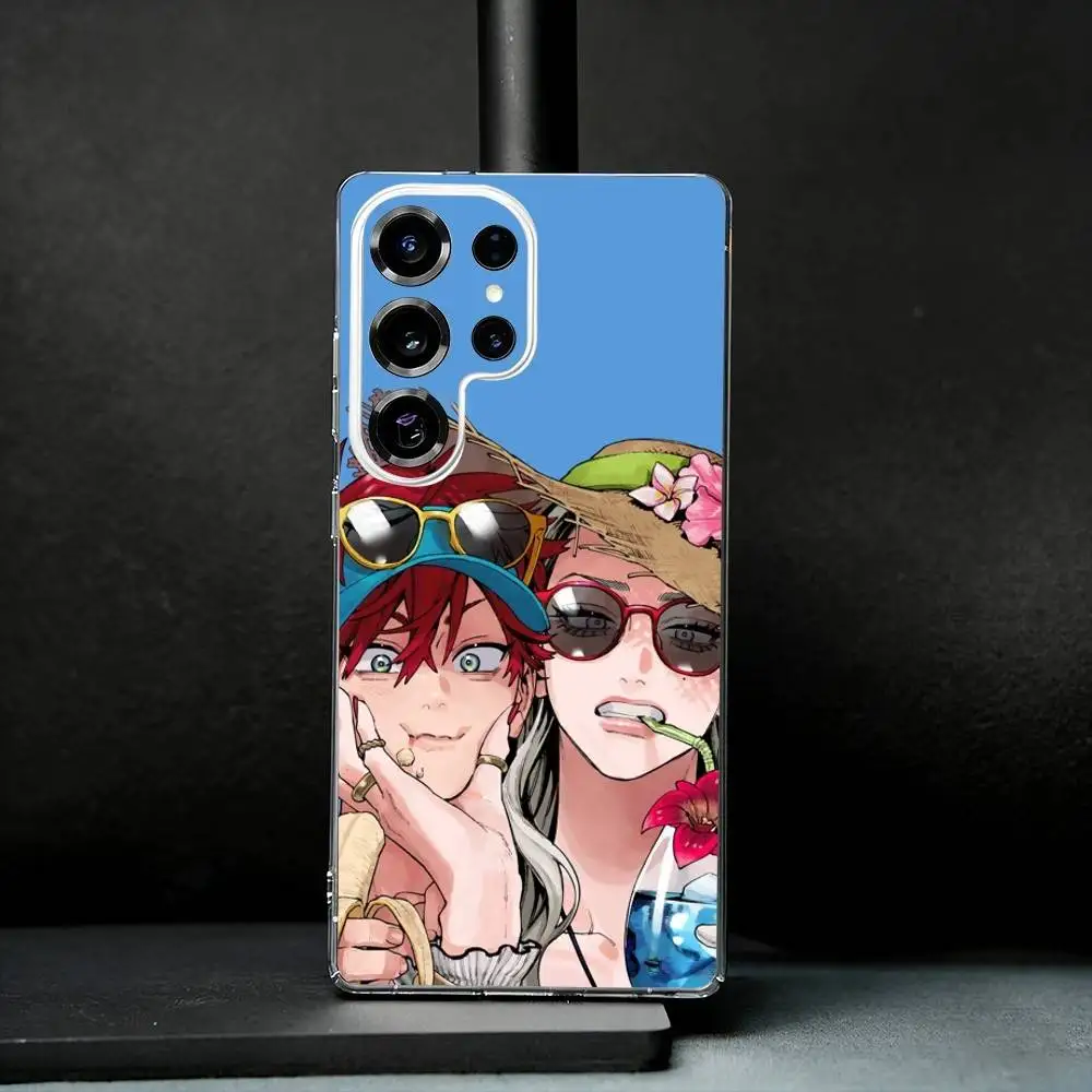 Gokurakugai   Phone Case For Samsung S25,S24,S21,S22,S23,S30,Ultra,S20,Plus,Fe,Note,10,9,5G Transparent Cover