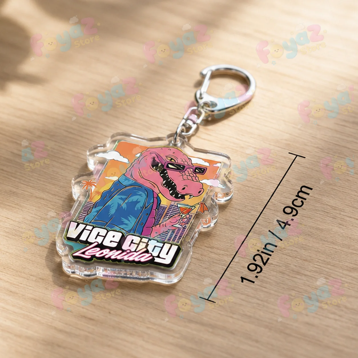 Videospiele Vice City Schlüsselanhänger für Accessoires Taschenanhänger Anime San Andreas Spiele Schlüsselring Schmuck Fans Freunde Geschenke – Detail 4