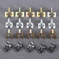 20 Pcs Metal Rivets Universal Car Dashboard CD Panel Snaps Clips Retainer 4 Sizes Universal CD Panel Snaps Clips Radios Buckle