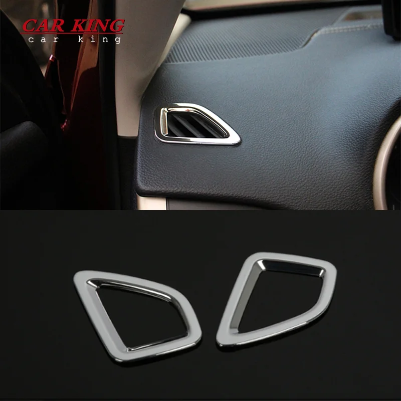 

For Jeep Cherokee KL 2014 2015 2016-2018 Car front Air Condition outlet Vent frame panel Cover Trim ABS interior accessories