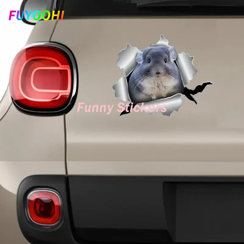 FUYOOHI Play Stickers Chinchilla Pet Animal Waterproof Vinyl Decal Car Accessories Decor Pegatinas Para Coche Motorcycle Decals