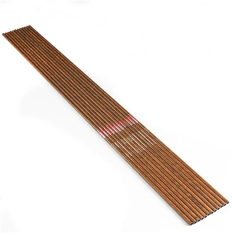 DIY 12pc ID 6.2 mm 32 inch Spine 400 450 500 600 Wood Skin Carbon Arrow Shaft for Hunting