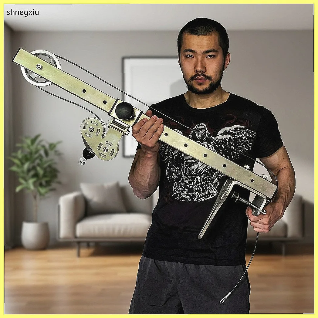 Heavy Duty 100kg Arm Wrestling Machine, Forearm Wrist Trainer & Grip Strength Builder for Home Gym