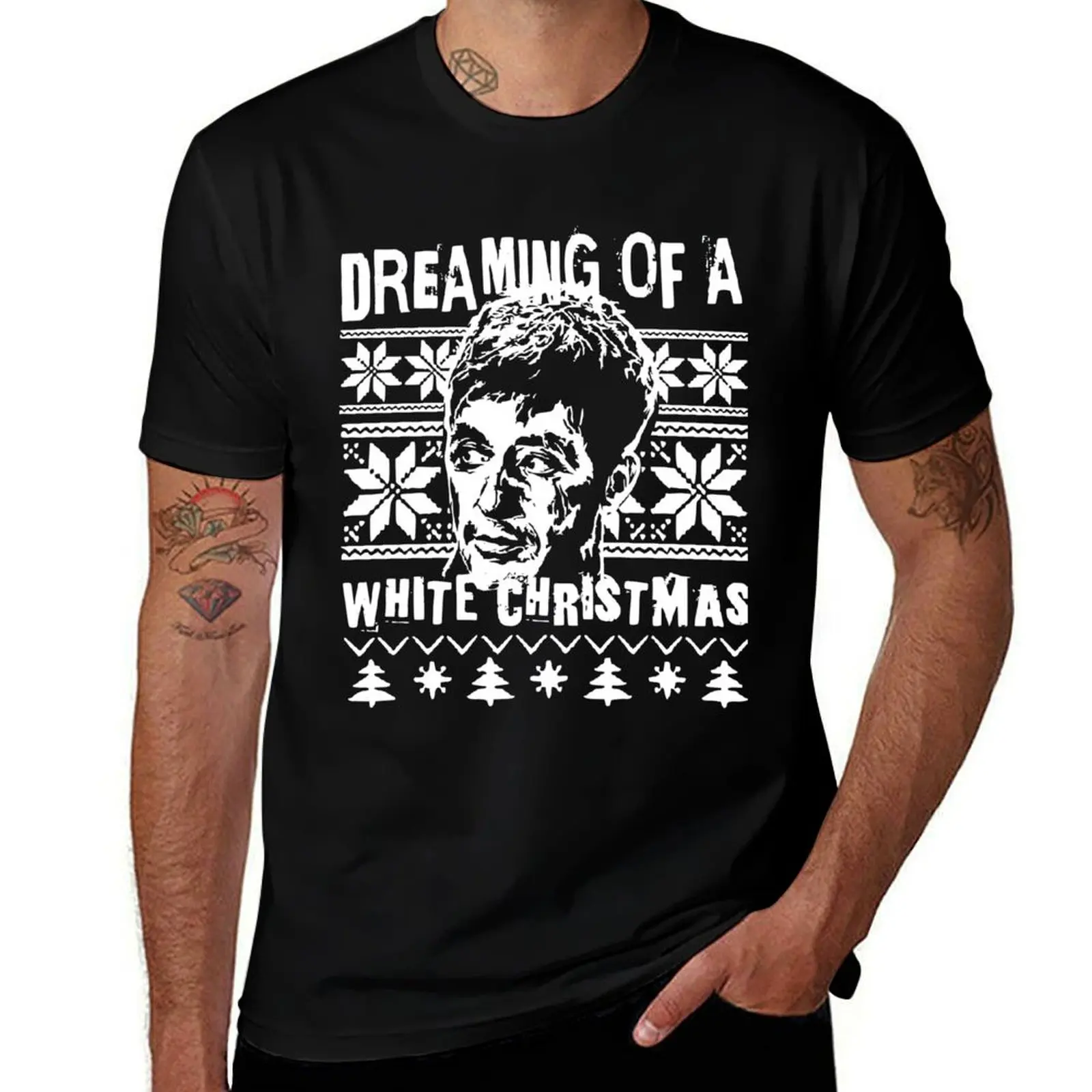 

Scarface Christmas Sweater print T-Shirt tshirts personalised anime figures luxury designer Louboutins t shirts for men