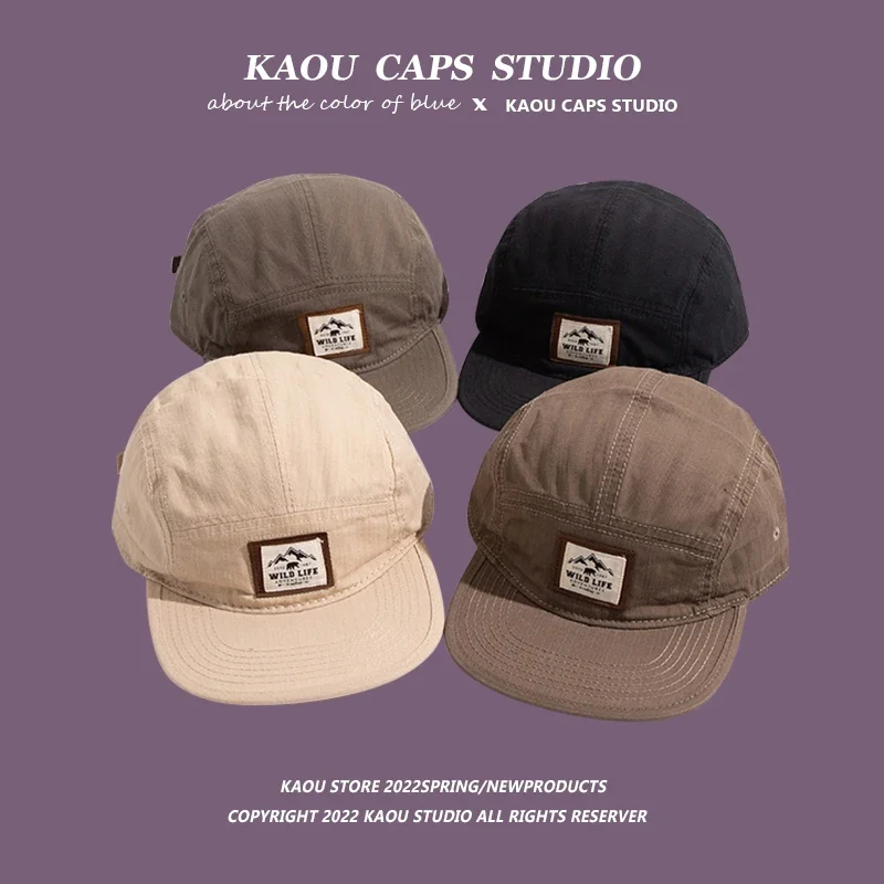 뜨거운 판매 레트로 플랫 브림 힙합 모자 여성 한국 스타일 패션 거리 모든 경기 커플 트렌드 야구 모자 남자