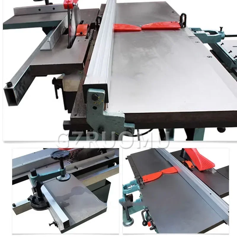 Electric Woodworking Combined Machine Tools Multifunctional Sliding Workbench Wood DIY Combination Planer Table Decoration 2.2KW