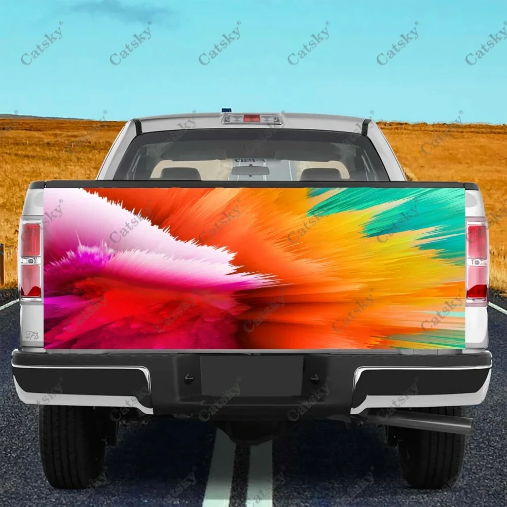 

Abstract Aesthetic Liquid art Truck Tailgate Wrap Professional Grade Material Universal Fit for Full Size Trucks Weatherproof