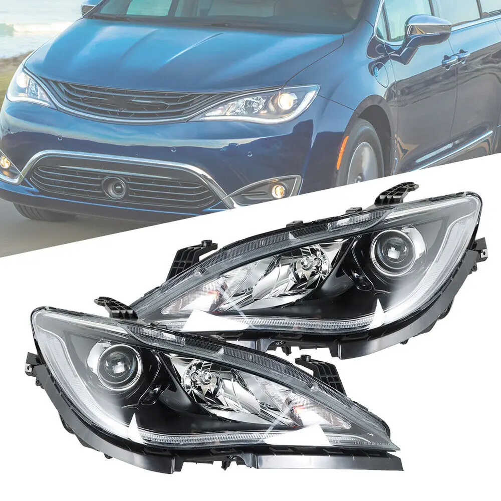 For 2017-2020 Chrysler Pacifica Left or Right Side Headlights w/LED DRL Halogen