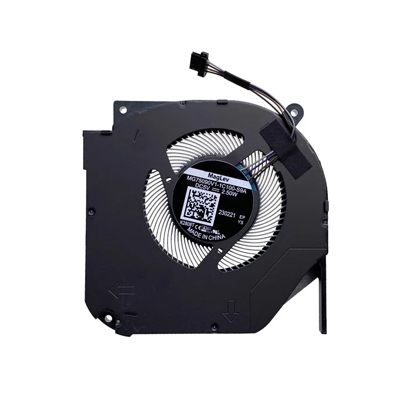 MG75090V1-1C100-S9A New Original For Mechanical Revolution Jiaolong 7 Titanium Tantalum Plus Fan RTX30 Series CPU Cooling Fan