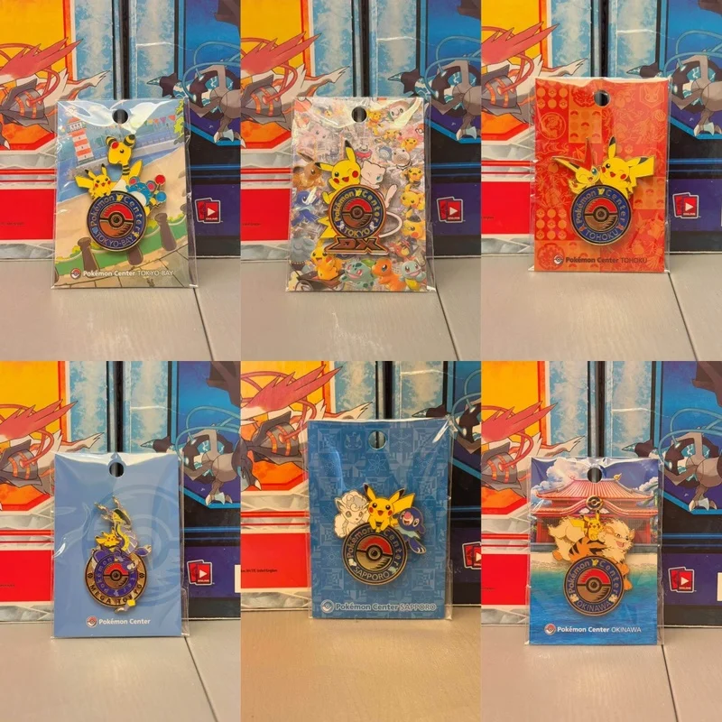 Insignia Esmaltada de Pokemon City, Osaka, Nagoya, Sapporo, Okinawa, Kyoto, Sendai, Hiroshima, Fukuoka, Skytree, Kagawa, Broche Coleccionable de Metal