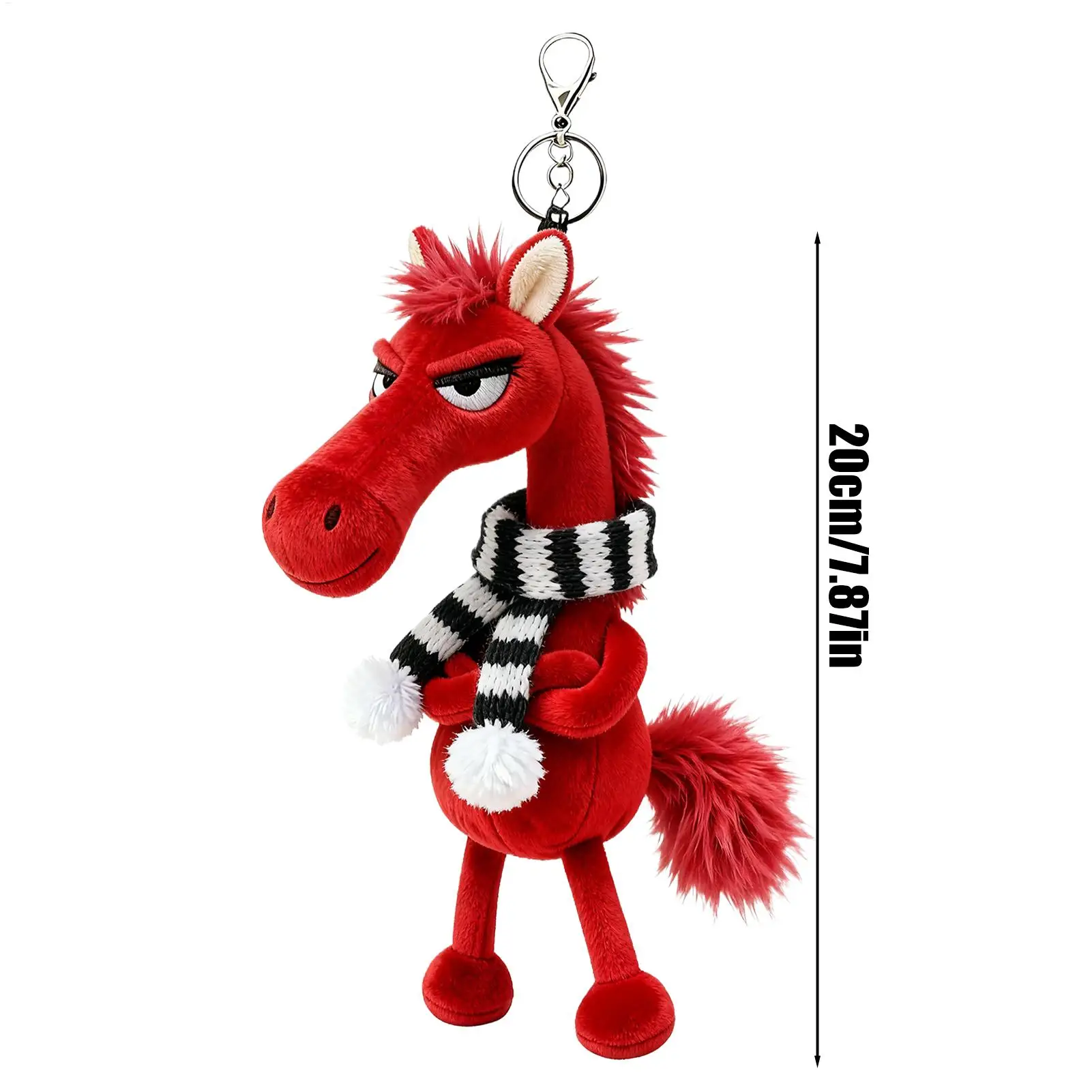 พวงกุญแจตุ๊กตาแฟชั่น ปี 2026 ปีม้า พวงกุญแจตุ๊กตาม้า พวงกุญแจติดกระเป๋า สำหรับผู้ชาย ผู้หญิง เด็กชาย เด็กหญิง วัยรุ่น
