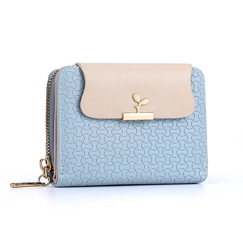 Cartera corta para mujer, monedero japonés pequeño y fresco con múltiples tarjetas, cartera de diseñador al por mayor, novedad de 2022