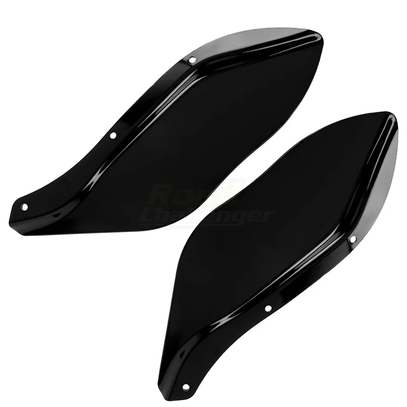 1 Pair Motorcycle ABS Batwing Fairing Black Side Wing Deflector For Harley Touring Electra Glide Street Tri Glide 1996-2013