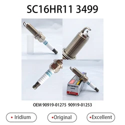 Original Iridium Spark Plug SC16HR11 3499 Adapted To Toyota dazzling Corolla dual-engine Vios OEM 90919-01275 90919-01253