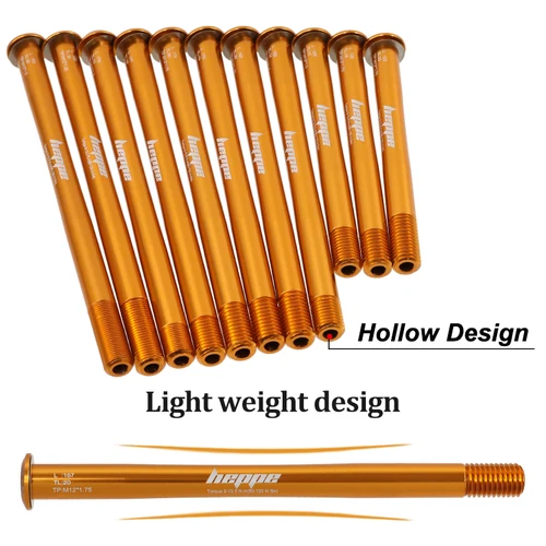 Imagen 2 del producto HEPPE MTB bicicleta de carretera ultraligera eje pasante horquilla delantera brocheta 12x100/110 buje trasero eje pasante 12x142 12x148 naranja eje pasante