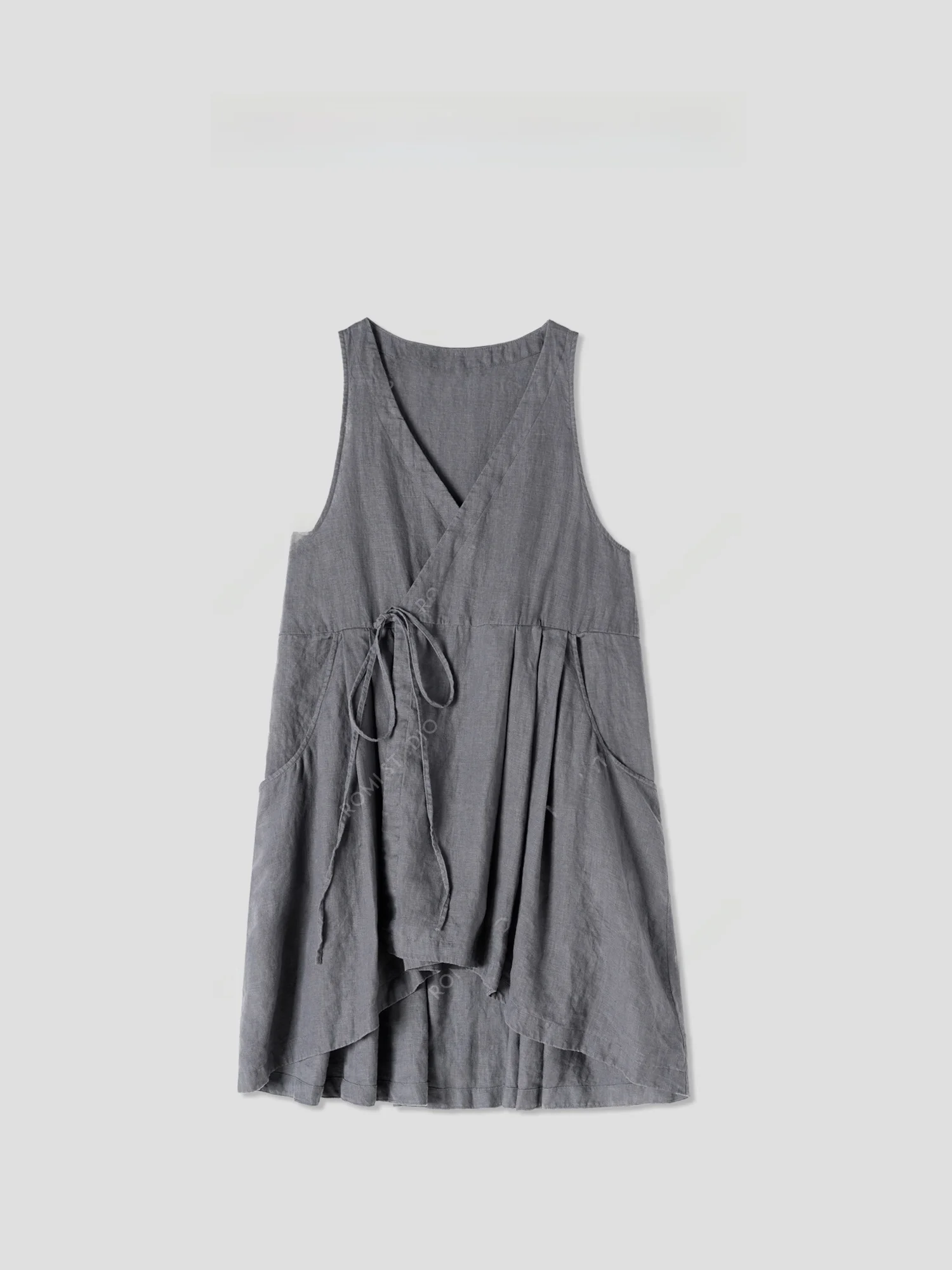 

Женский льняной жилет Romi Studio Texture Sensation из смесового льна, весенняя коллекция, модель 422B5007