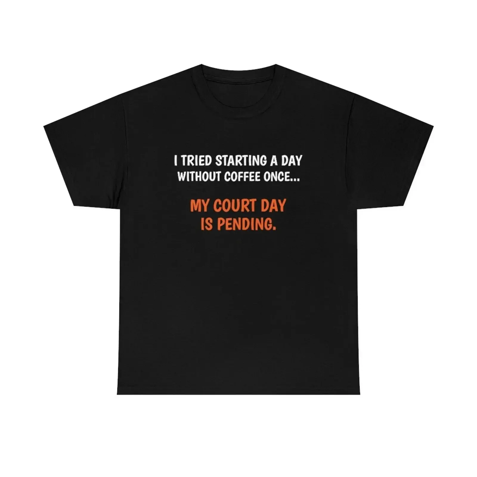 I tried a day without Coffee Deluxe T shirt vintage Washed Breathable Versatile graphic homme fashion designer clothes Casual