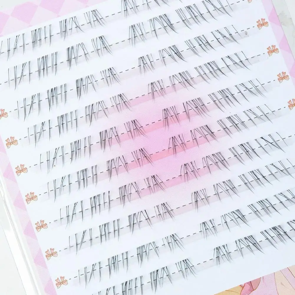 Sztuczne rzęsy wielokrotnego użytku, bez kleju, w stylu manga, gęste, puszyste, naturalne, powiększające oczy, do samodzielnego przedłużania rzęs, styl latający, narzędzie do makijażu.