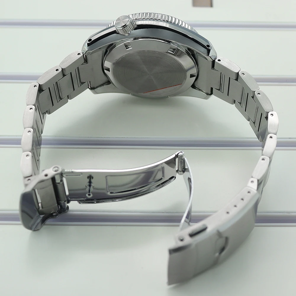 42mm Stainless Steel Watch Case Strap Set Sapphire Crystal For Seiko NH35 NH36 NH34NH38 4R36 Movement Modified Watch Accessories