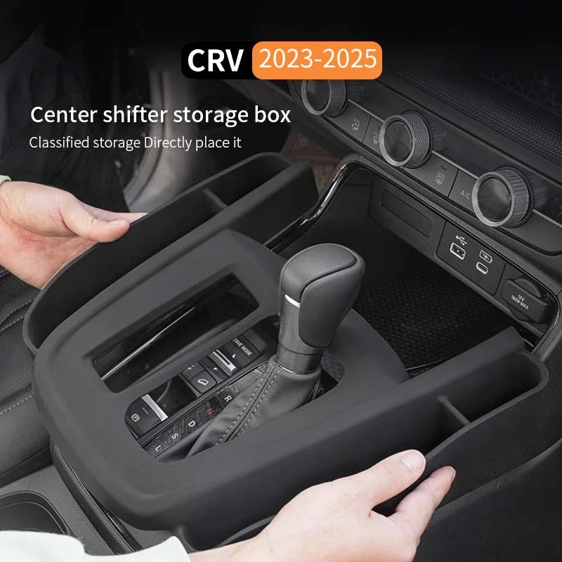 

For Honda CRV 2023 2024 2025 Car Gear Shift Silicone Storage Box Center Console Gear Shift Silicone Protective Pad Storage Tray