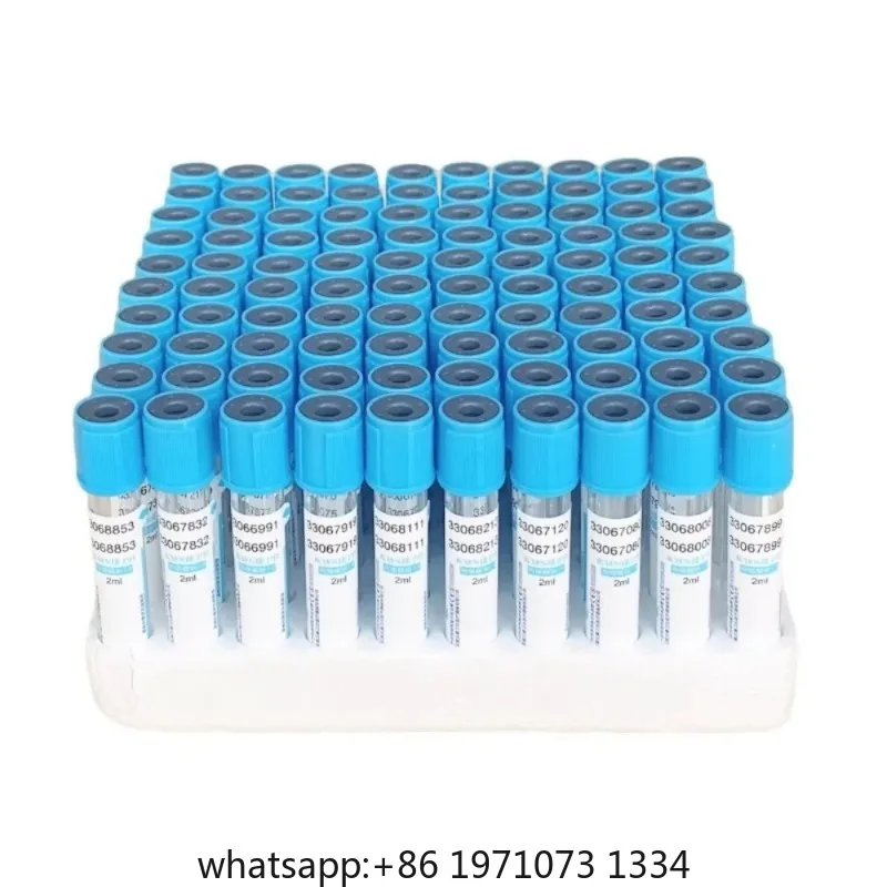 100pcs/lot Disposable Sterile Vacuum Blood Collection Tube Sodium Citrate 1:9 Laboratory Test PRP Tube Plastic Tubes Blue Top