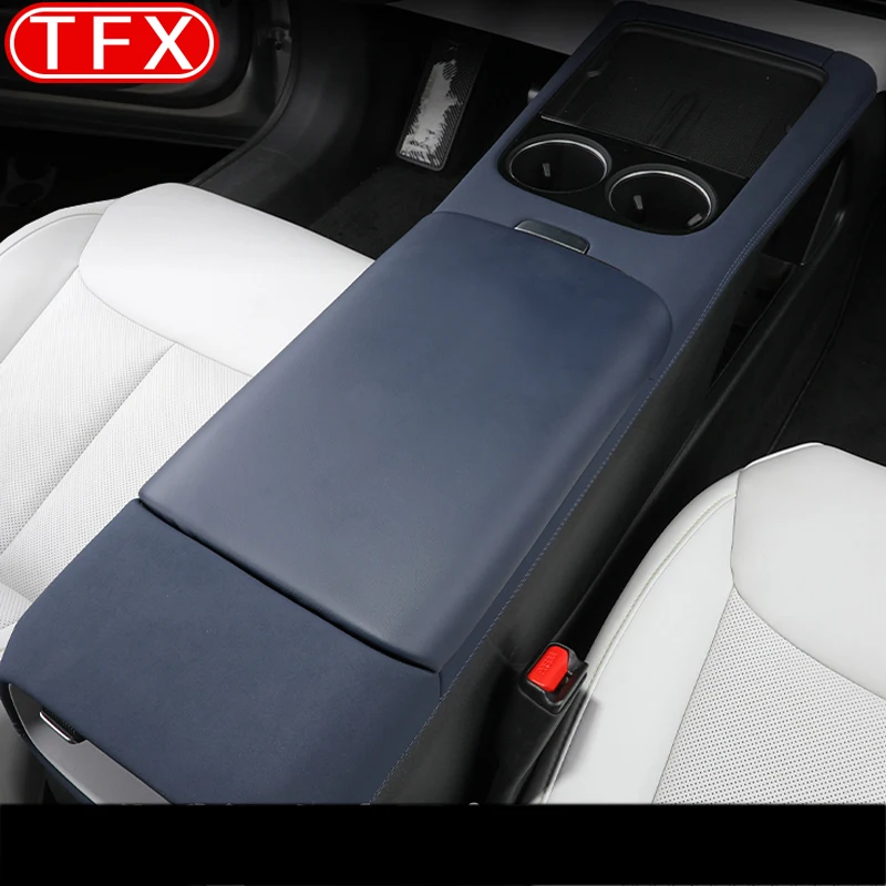 

For Xpeng G6 XiaoPeng 2023 2024 Car Central Armrest Box Protection Leather Cover Pad Interior Decoration Auto Accessories