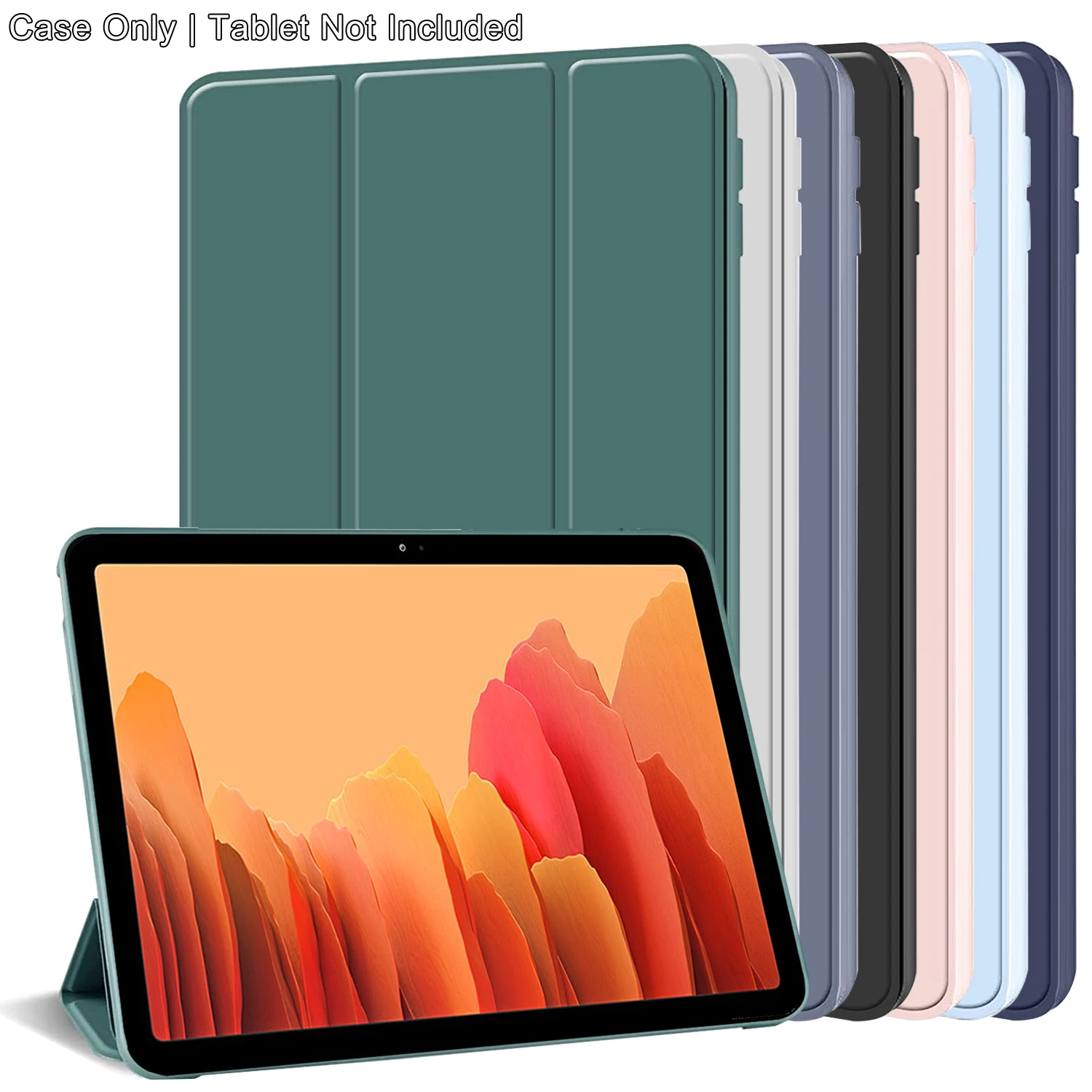 Tri-fold Flip Case For Samsung Galaxy Tab A7 10.4'' 2020/2022 SM-T500 SM-T505 SM-T509 Magnetic Stand PU Leather Protective Cover