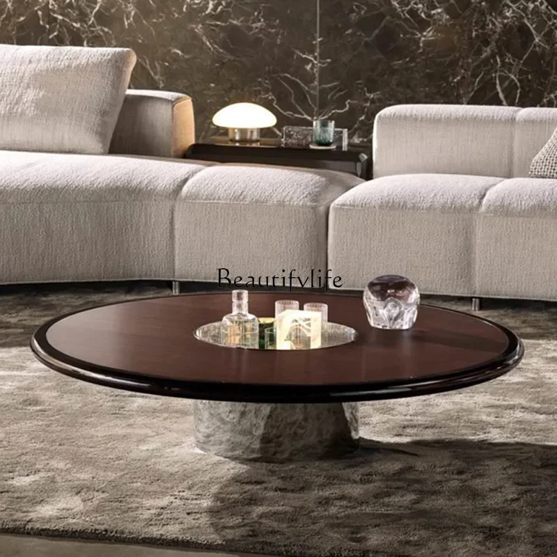 

02ld 14 Villa size apartment high-end Ziluo red Italian coffee table