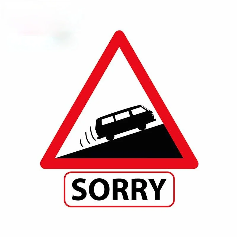 

JPCT personalized slow vehicle warning sticker for off-road vehicles, refrigerators, bumper waterproof stickers, length 13cm