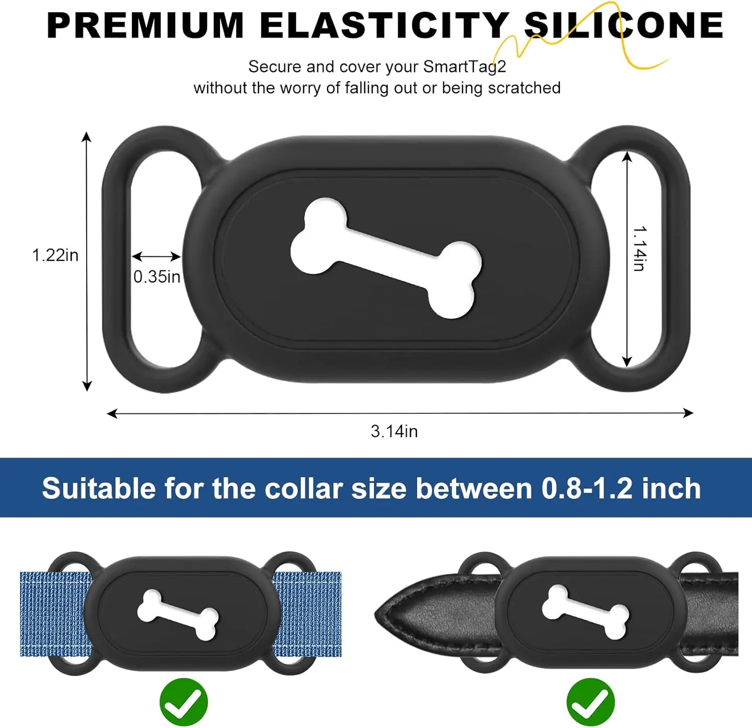 ギャラクシー Smarttag 2 シリコン保護ケース防水ペット首輪ホルダー抗紛失トラッカーカバー Smarttag2 アクセサリー