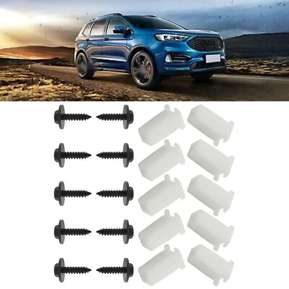 20x Auto Fastener Clip For Ford Fiesta ST150 Transit Front Bumper Expanding Grommet Clip 6549354 90BG17K657AA