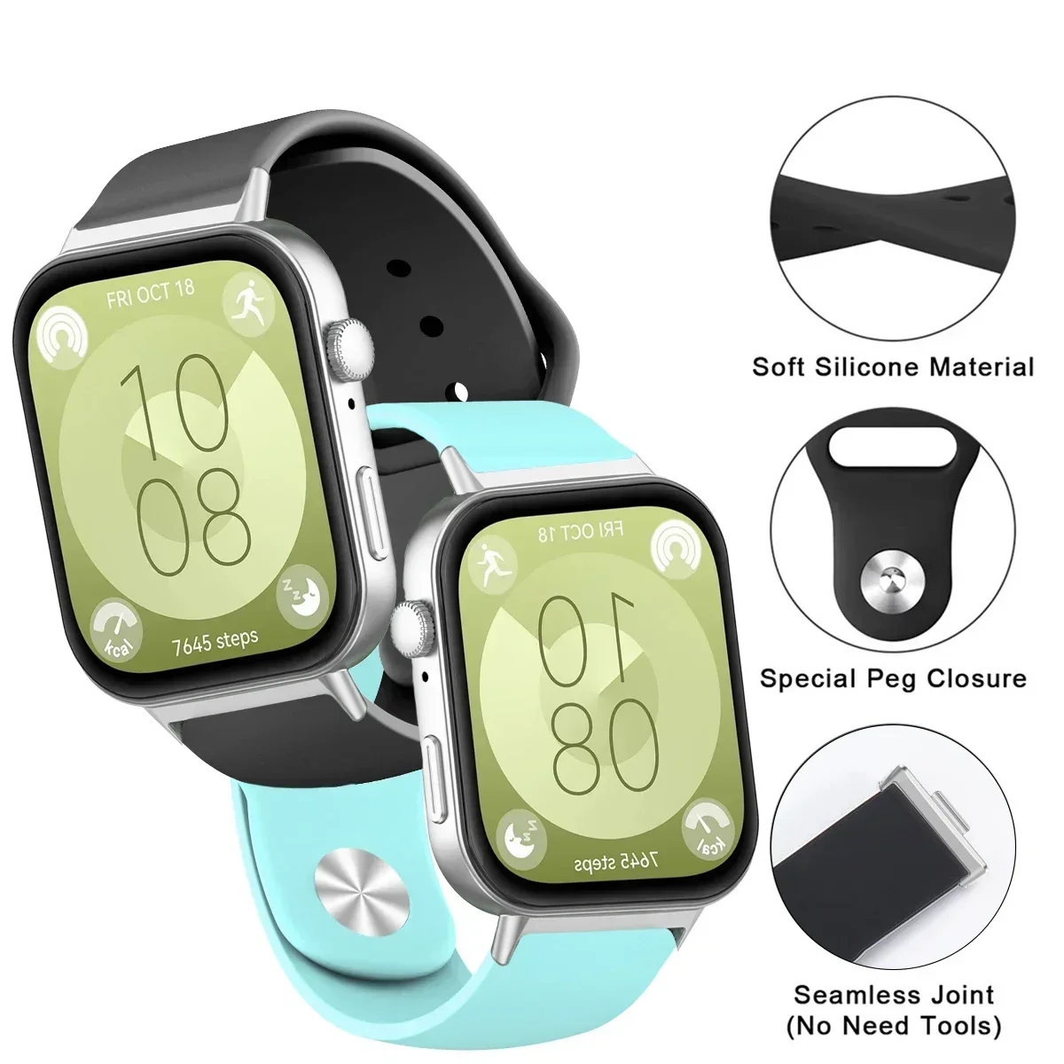 Sport Watchband for Huawei Watch Fit 3 2 Strap Silicone Bracelet Wristband for Huawei Watch Fit 3 Smartwatch Correa Band Strap