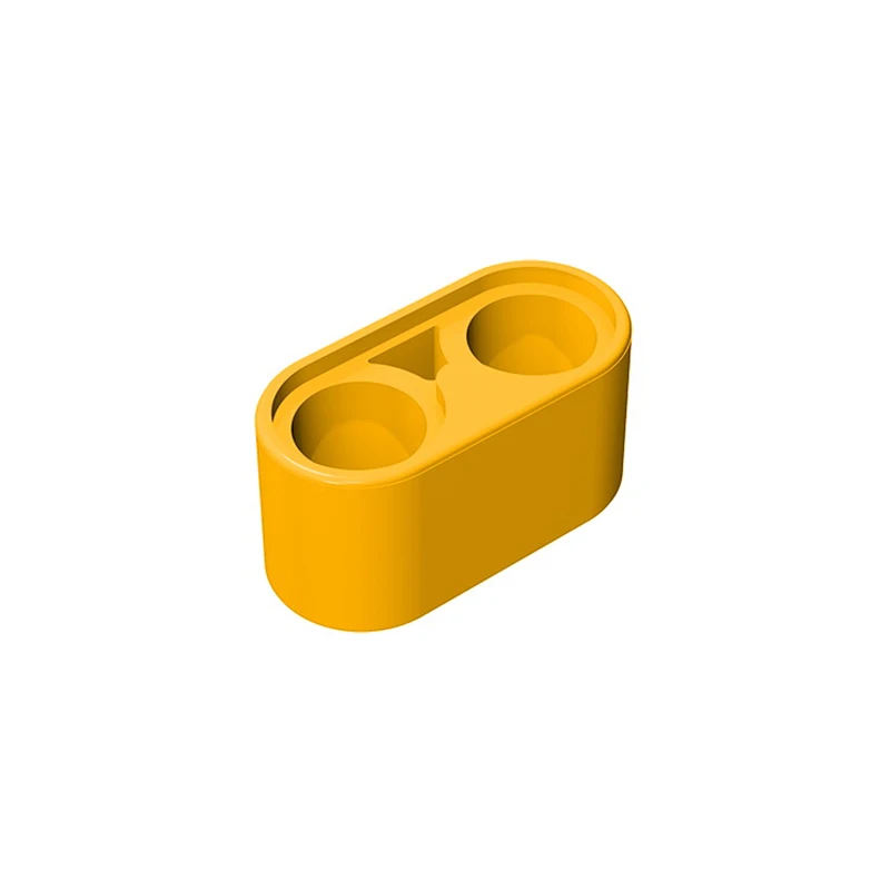 Gobricks-10 piezas de piezas MOC 43857, Beam de alta tecnología 1x2, bloques de construcción compatibles con Liftarm, bloques de construcción DIY,