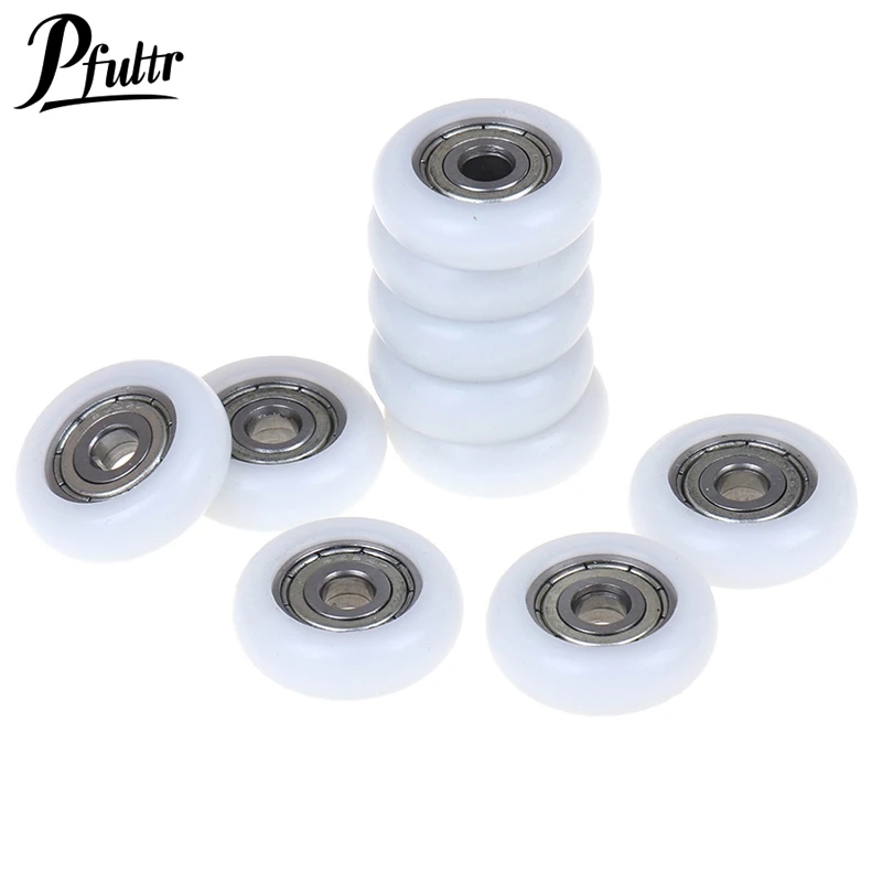 2/5/10pcs Diameter 21.5mm Sliding Shower Roller Wheel Plastic Door Replacement Roller Wheel Runner