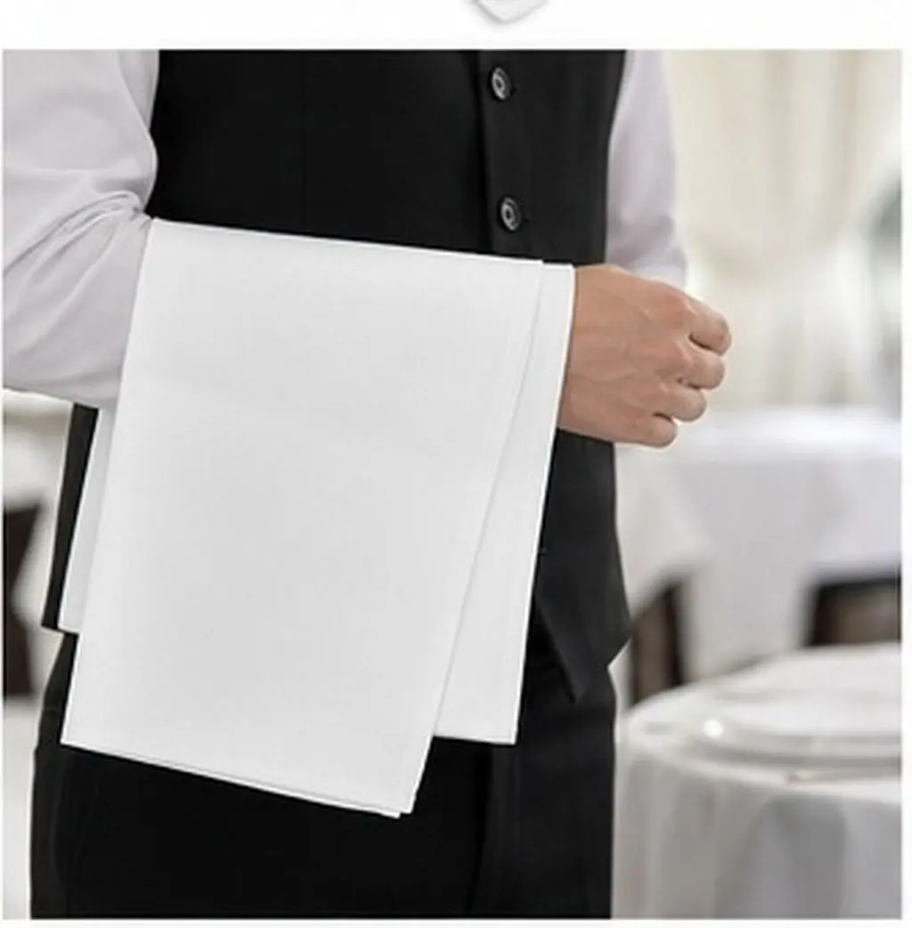 12 Pcs Polyester Napkins Cloth for Restaurant Banquets Kitchen Cloths Cleaning Counters Cocktail Fabric Dinner