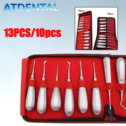 Dental Luxating Lift Elevator Teeth Clareador Curved Root Hexagon Handle Dentist Surgical Stainless Steel Instrument Tool