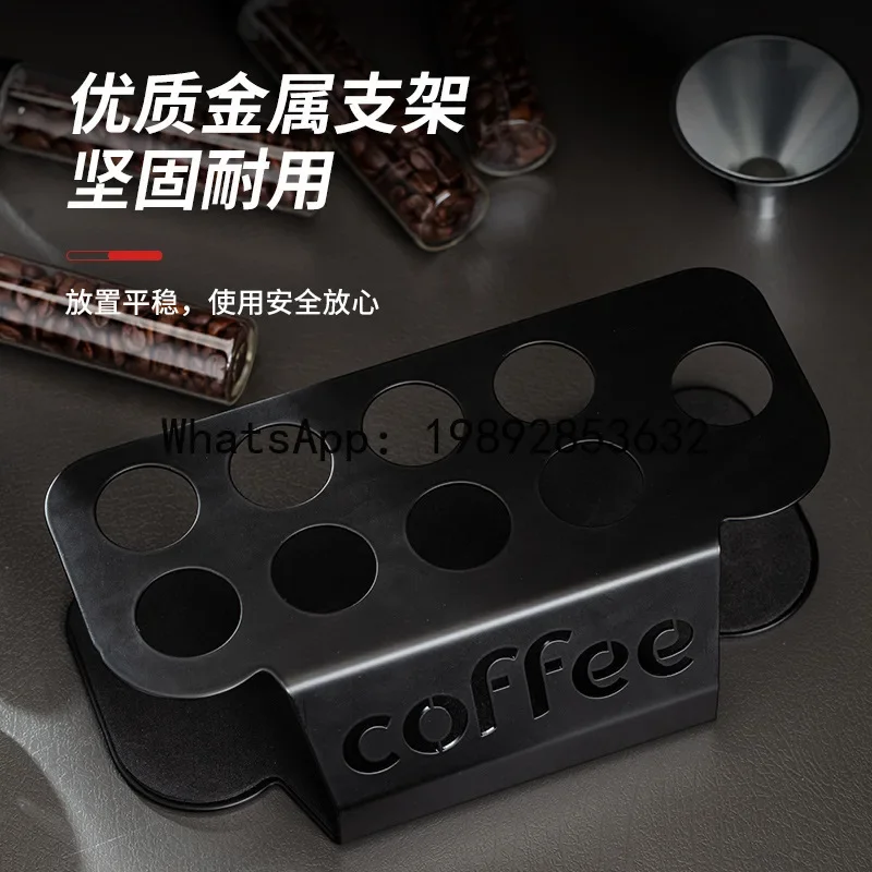 A5.14 Coffee bean airtight container, transparent storage jar, test tube rack, one-way vent valve, portable storage bott