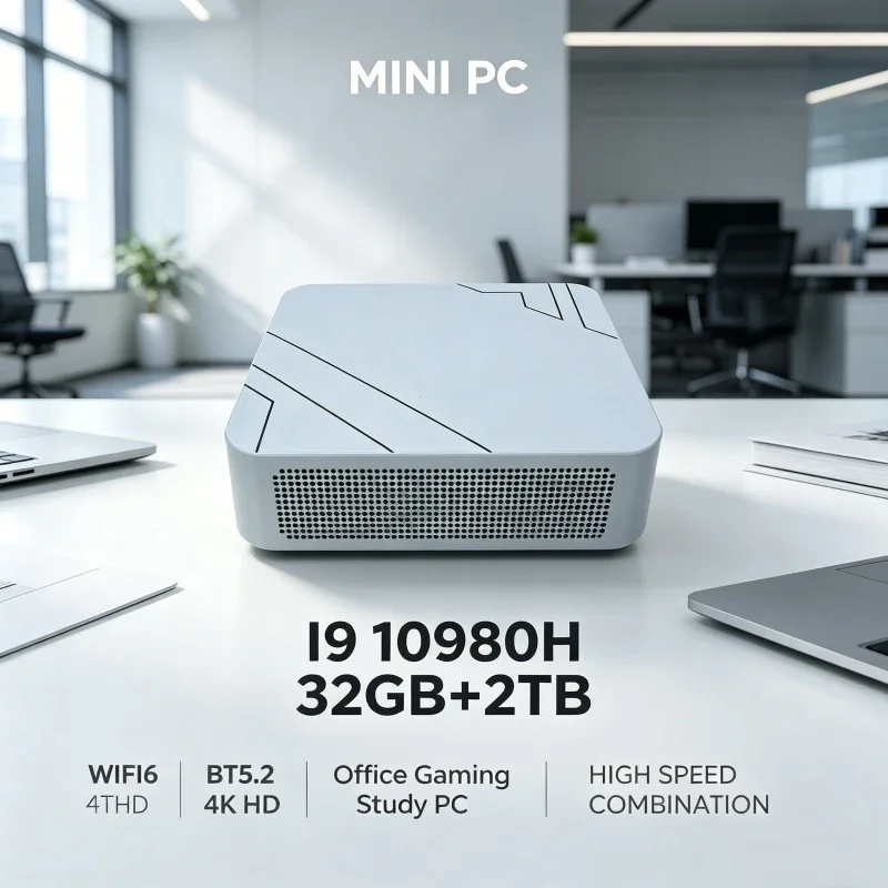 Core I9-10980HK Slim Mini Laptop 1TB/2TB M.2 SSD 4K UHD Display WiFi6 Bluetooth5.2 High Performance Business Gaming Notebook