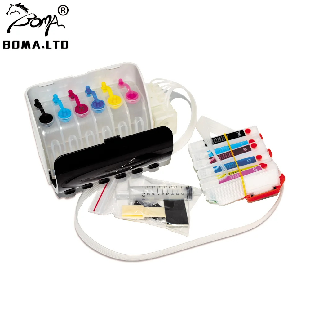 

BOMA.LTD ITH ITH-BK Continuous Ink Supply System For Epson EP-810AW EP-810AB EP-811AB EP-711A EP-709A EP-710A With Chip