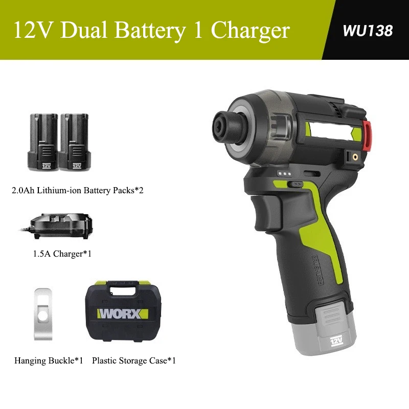 WU138 Oil Pressure Brushless Electric Impact Drill 12V 50Nm Cordless Smart Clutch Professional Electric Drill Power Tools