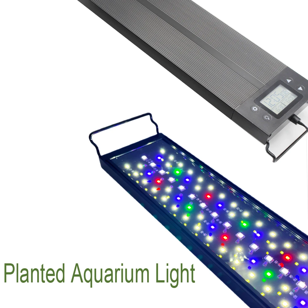 

60 см 75 см 90 см выдвижные светодиодные фонари для аквариума полный спектр таймер диммер автоматическое включение выключение программируемая лампа для аквариума с растениями