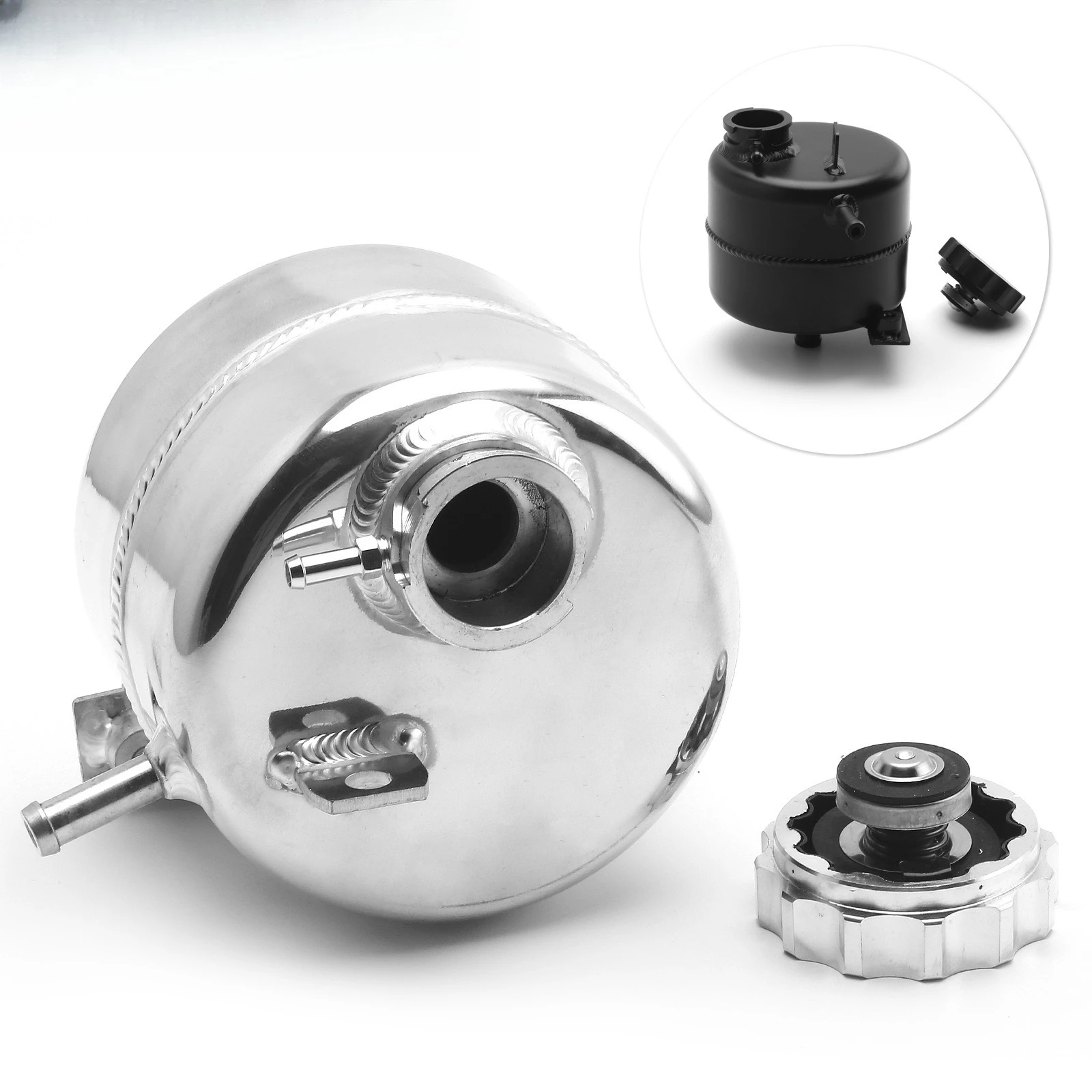 Car modification for BMW BMW R53 MINI R52 Aluminum alloy polished oil can Coolant tank Kettle