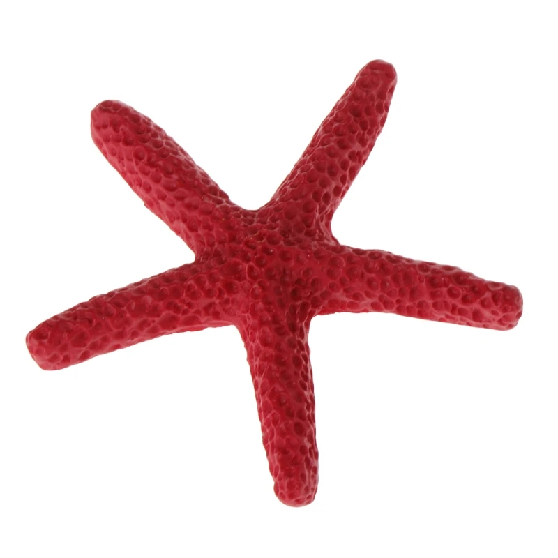 พิพิธภัณฑ์สัตว์น้ำ 5 ชิ้นปลาดาวประดิษฐ์ Polyresin Seastars จำลองเครื่องประดับ