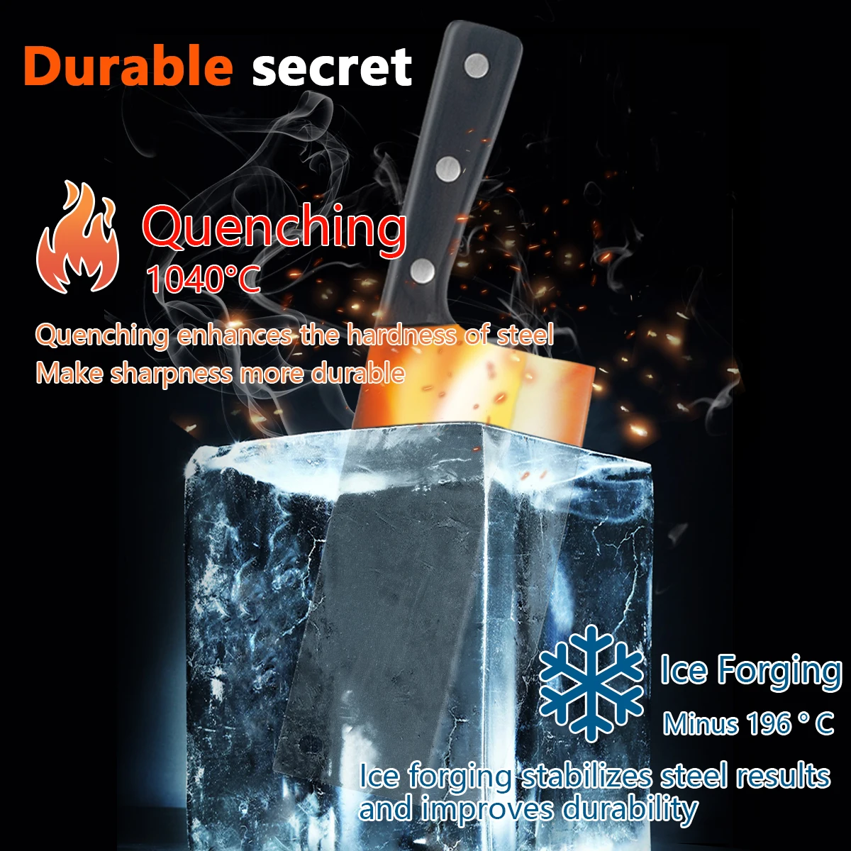 

Ручной кованый нож-тесак, сверхмощный кухонный нож для резки мяса и кости, профессиональный острый нож шеф-повара, утолщенный домашний нож