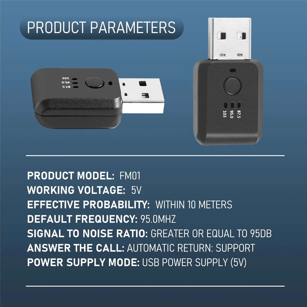 Pemancar FM mobil, Bluetooth 5.0 Radio Modulator mobil Kit Handsfree adaptor Audio tanpa penundaan tanpa kebisingan Aksesori