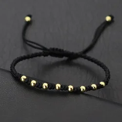 Classic Black String Bracelet For Men Women Handmade Braided Adjustable Charm Braclet Friendship Jewelry Gifts For Lover Pulsera