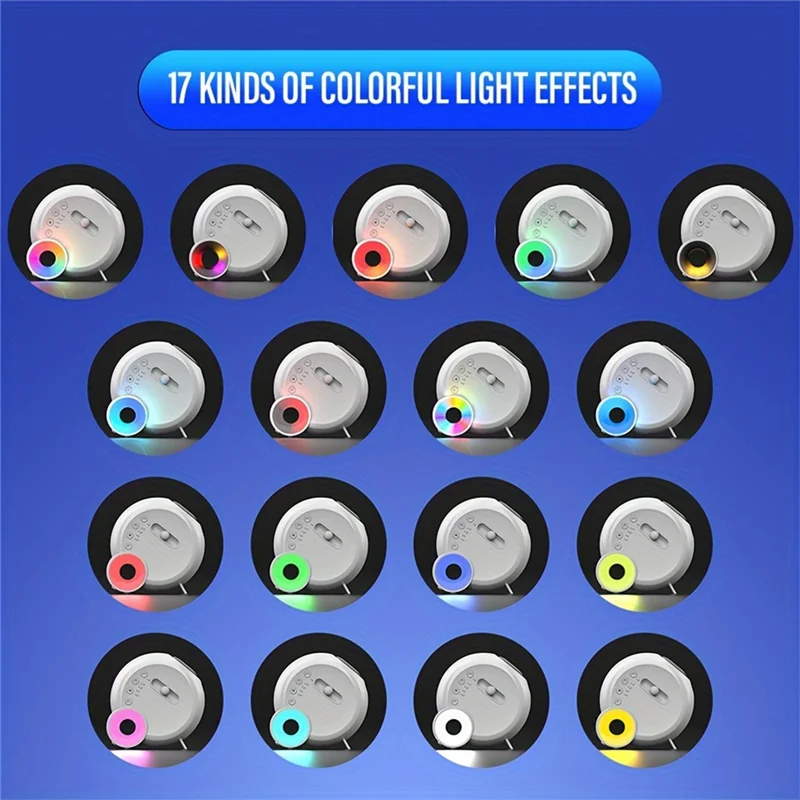 A31R-Galaxy Star Projector مع ضوء ليلي RGB ومكبر صوت بلوتوث USB LED مصباح قمري 13 شريحة لغرفة النوم وغرفة الألعاب للأطفال