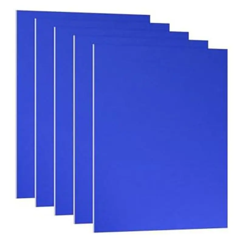 B62B Anodized Aluminum Sheet 5Pcs, 3.3x2.1x1/32inch Metal Rectangle Plate for Laser Engraving, DIY Decorative, Blue