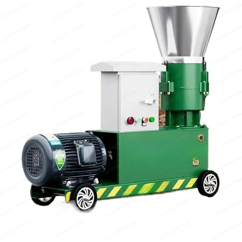 Feed pellet machine dry and wet automatic chicken, duck, goose and pig granulator straw