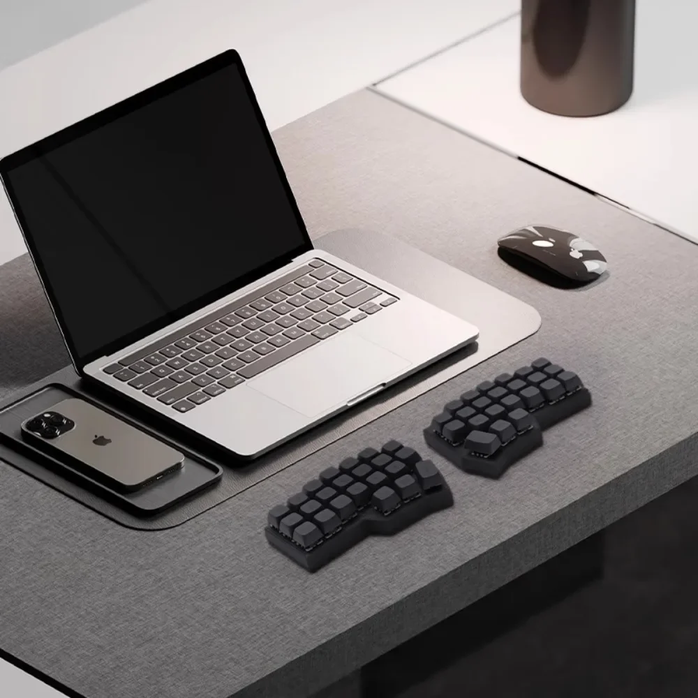 WCORNE V4.1 Wireless Split Keyboard 2.4G DIY Hot Swap VIAL Key Change High Quality Kit No Shaft Body and Keycap Ergonomic Design